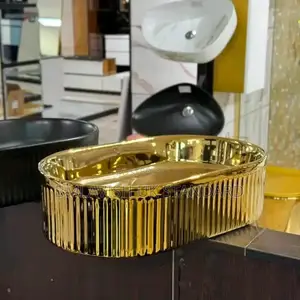 Gold Luxury Countertop Wash Hand Basin