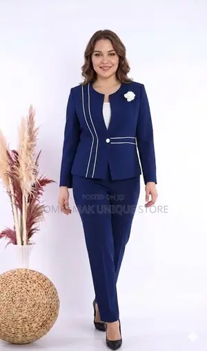 Turkey Ladies Corporate Trouser Suit- 2pcs