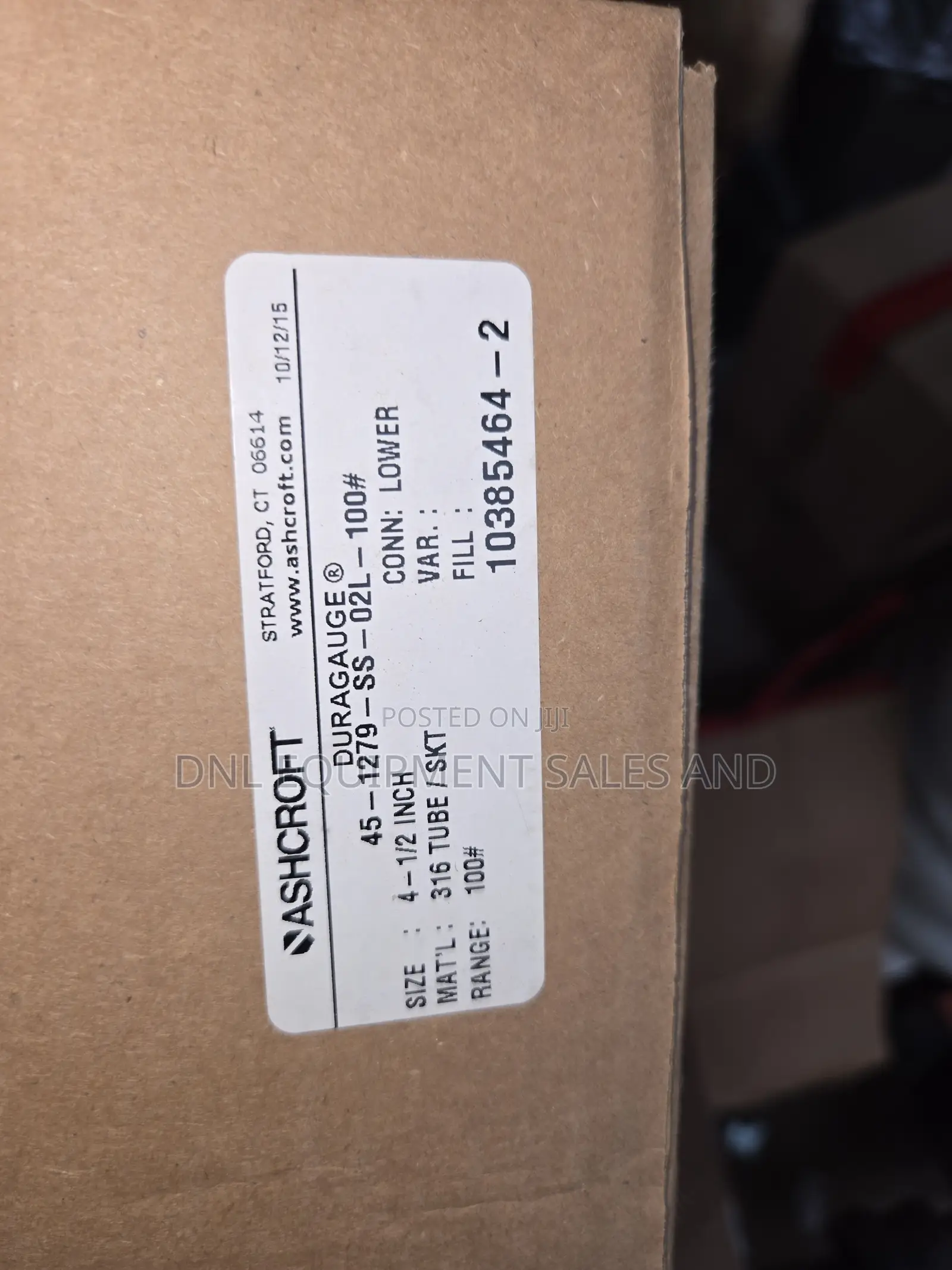 Ashcroft Guage 100 Psi