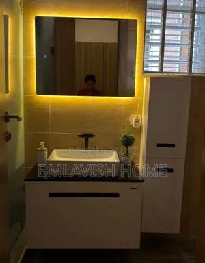 80cm Bathroom Vanity Cabinet Set With Led Mirror Light