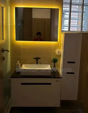 80cm Bathroom Vanity Cabinet Set With Led Mirror Light