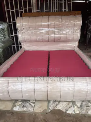 Black and Off White Bed Stand
