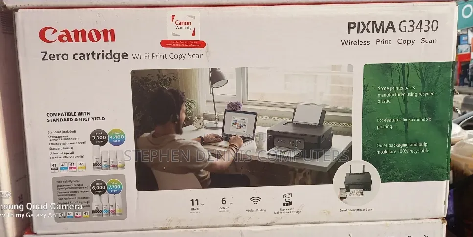 Pixma G3430 Wireless Print Copy Scan Canon Printer
