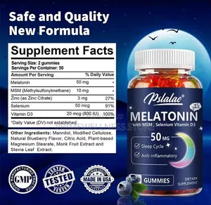 Melatonin With MSM +Zinc +Selenium +Vitamin D3 Gummies