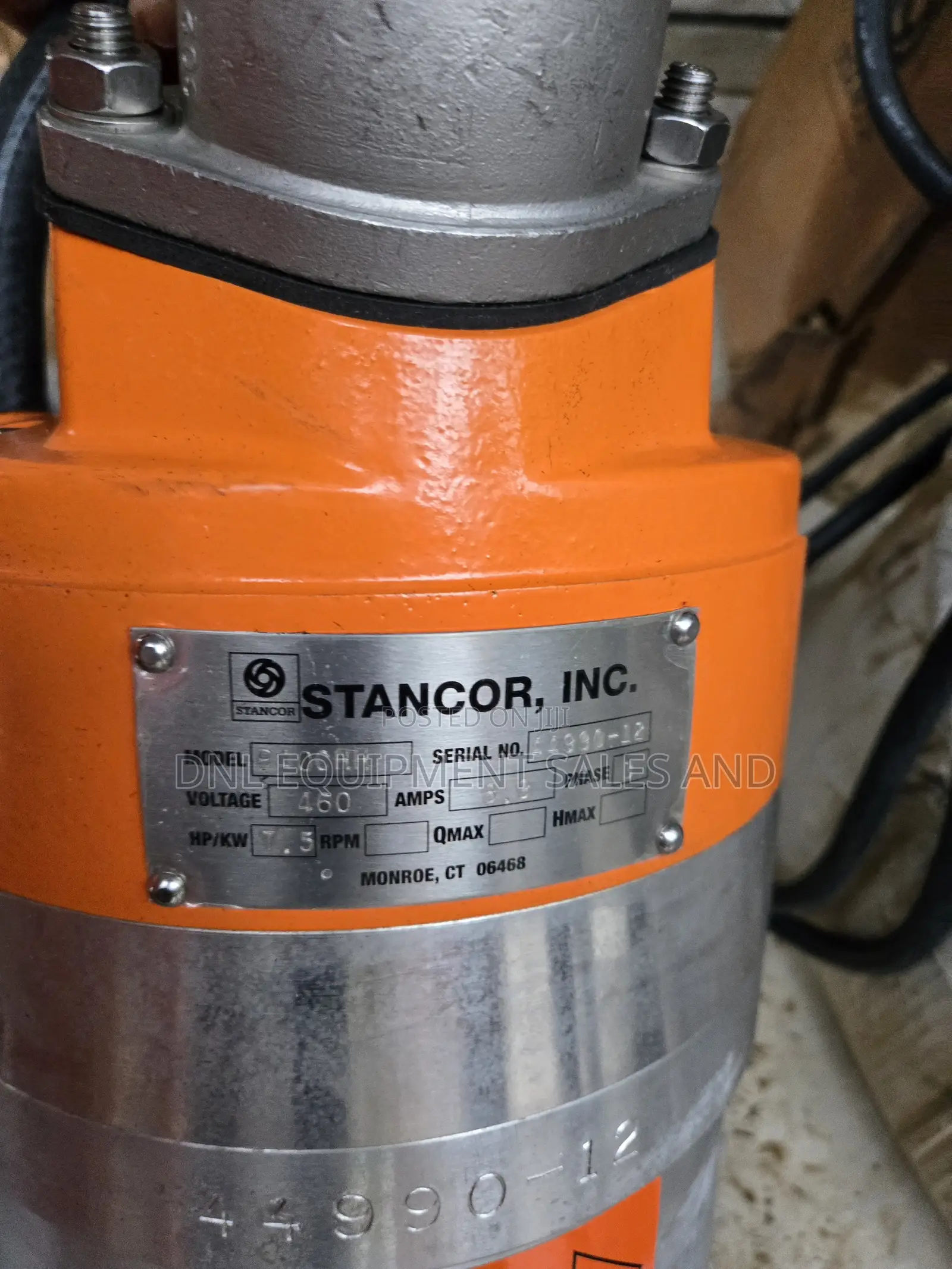 Stancor 7.5hp Submersible Pump