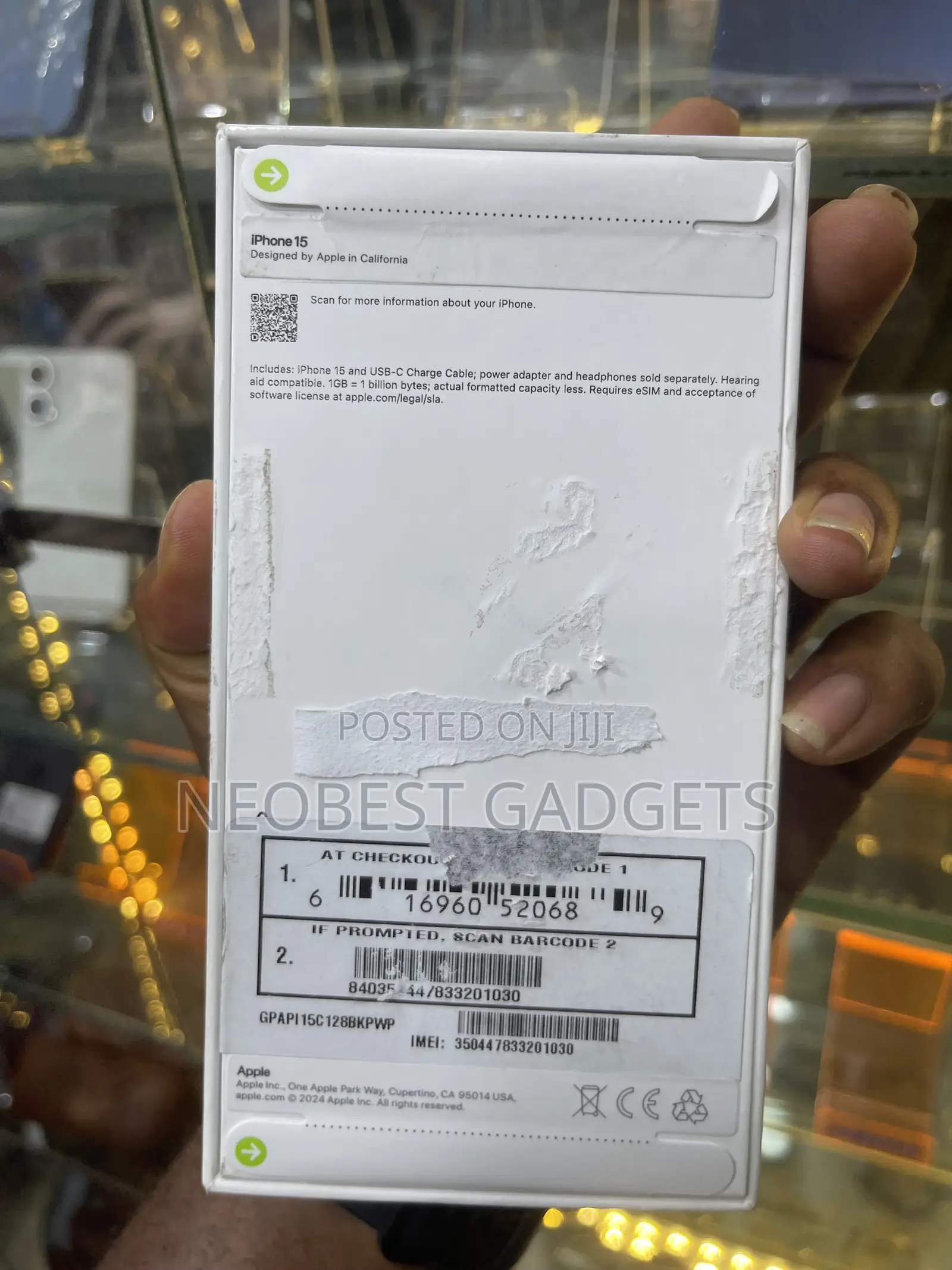 New Apple iPhone 15 128 GB White