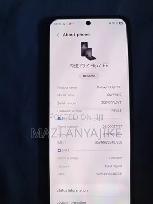 Samsung Galaxy Z Flip7 FE 5G 256 GB Black