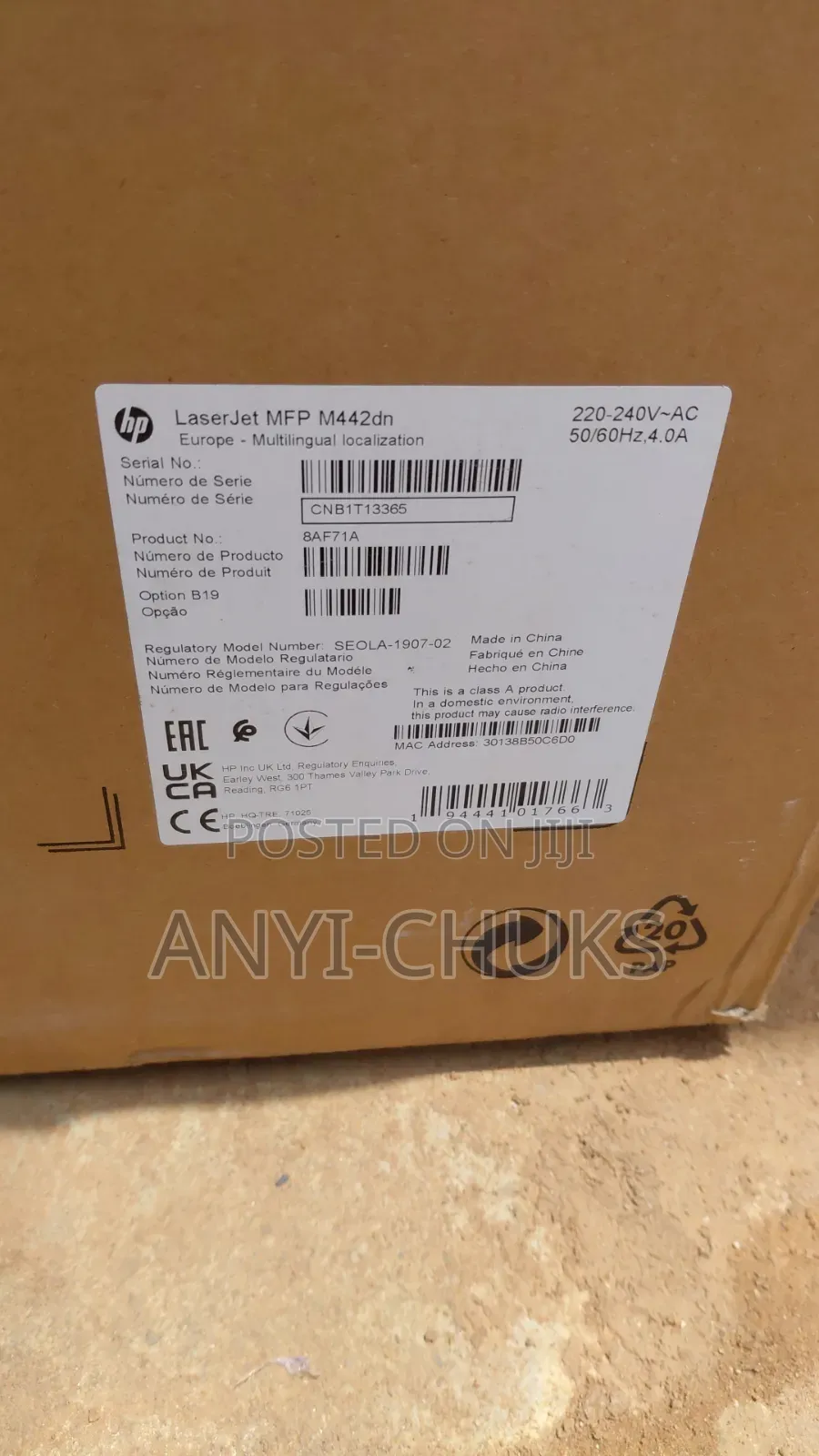 Hp Laserjet MFP M442dn A3 Printer