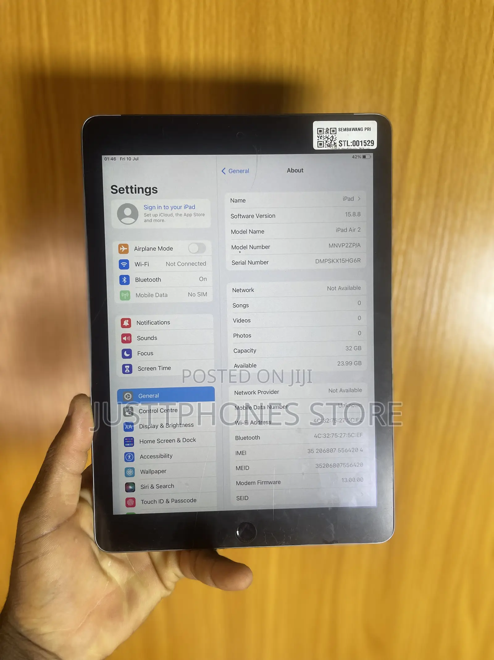 Apple iPad Air 2 32 GB Silver