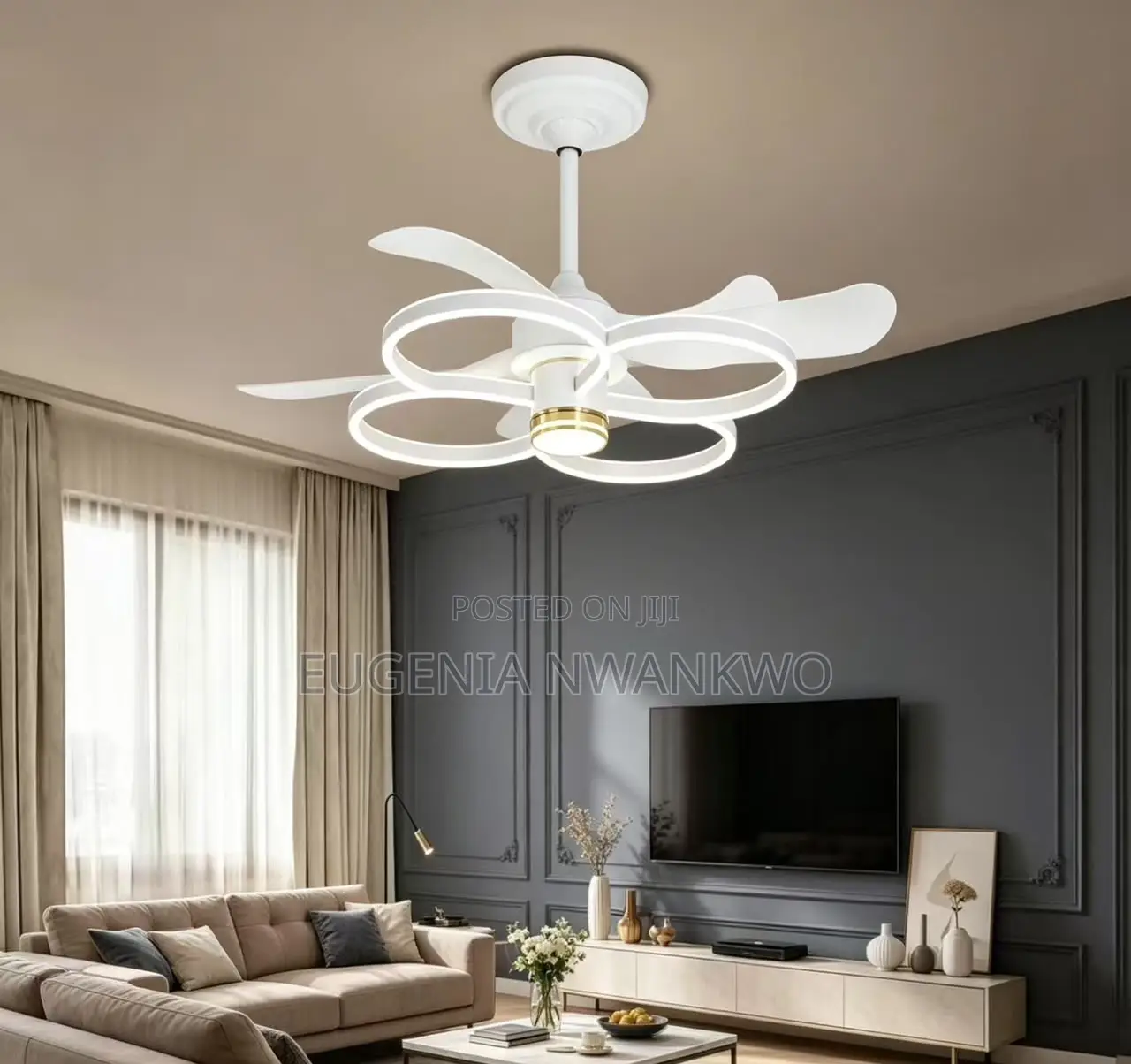 Led Fan Chandelier