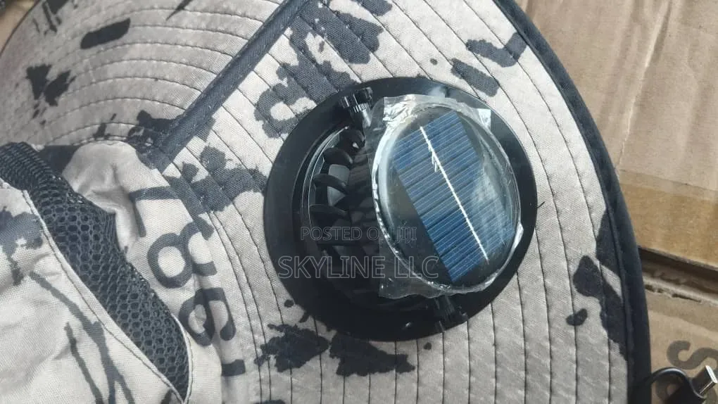 Solar Fan Hat (Camo Style)