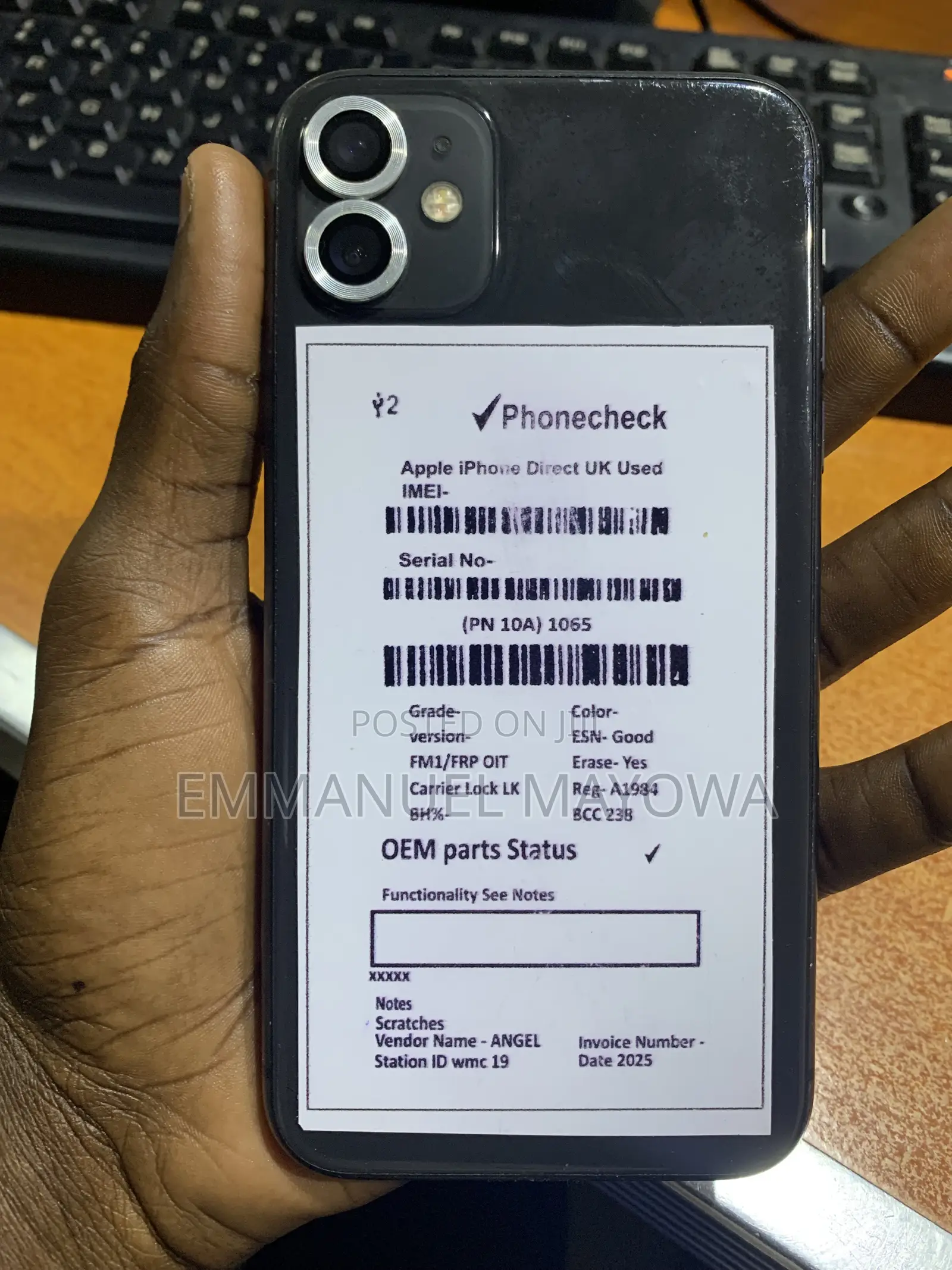 New Apple iPhone 11 64 GB Black