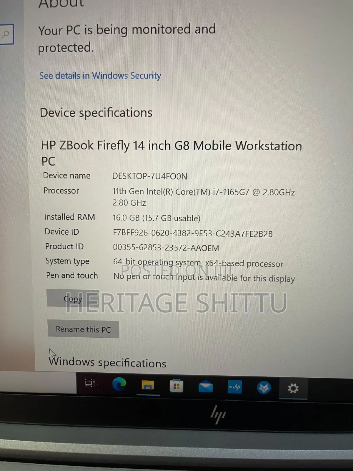 Laptop HP ZBook 14 16GB Intel Core i7 SSD 512GB