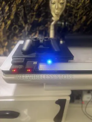 Ps 2 Playstation Slim With Two Pad Accessories/Game