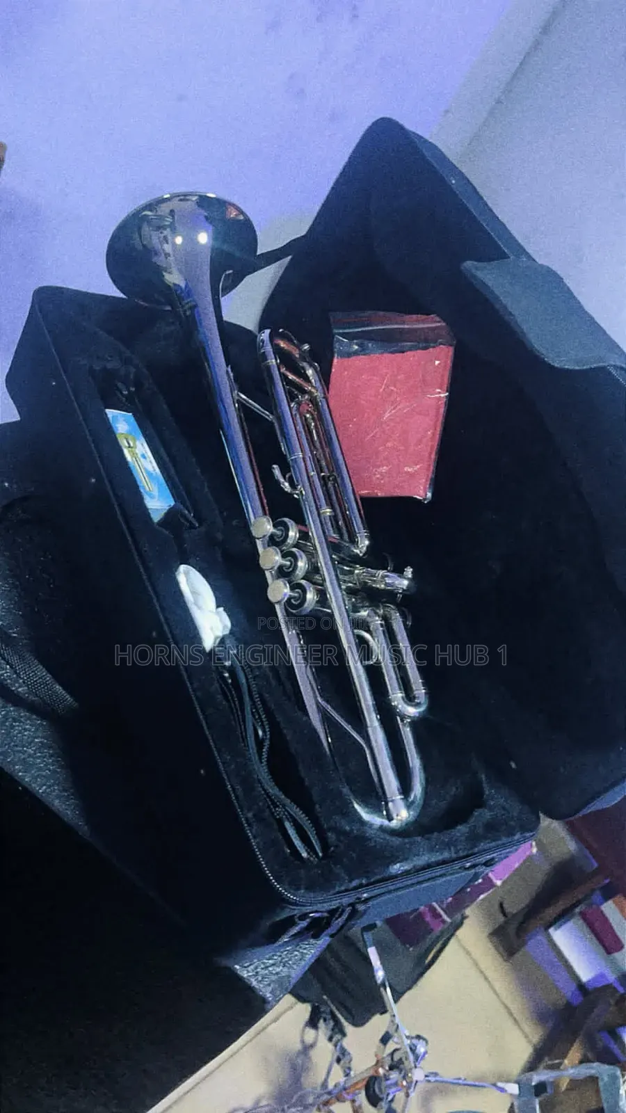 Premium Silver-Plated Bb Trumpet Set –