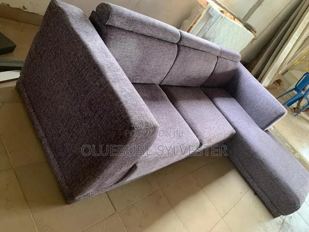 Gray L Shape Chair