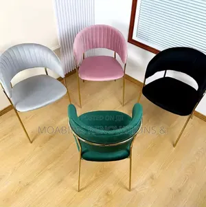 Modern Dining or Dormitory Velvet Chair