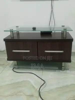 Modern Glass Top Tv Console