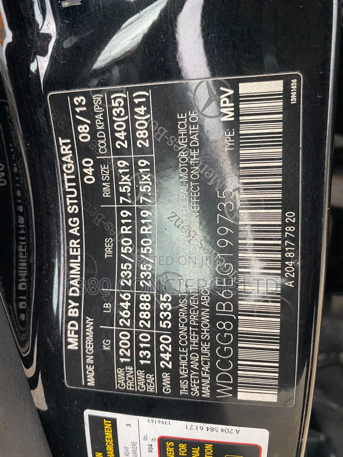 Mercedes-Benz GLK-Class 2014 Black
