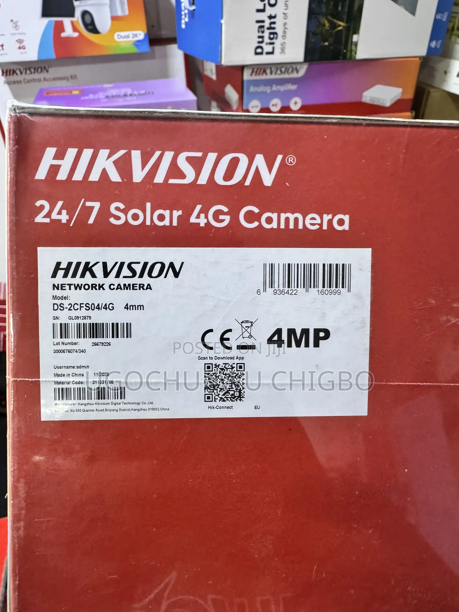 Hikvision Bullet 4g Camera Ds-2cfs04/4g