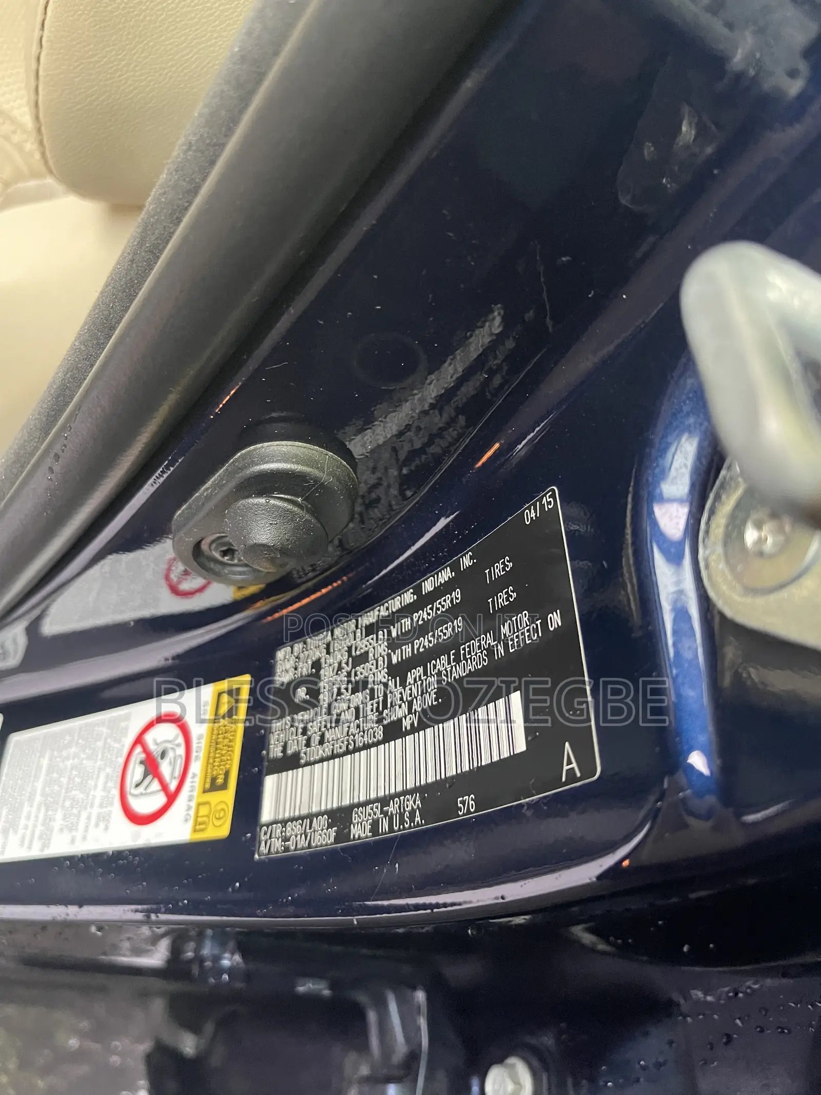 Toyota Highlander 2015 Blue