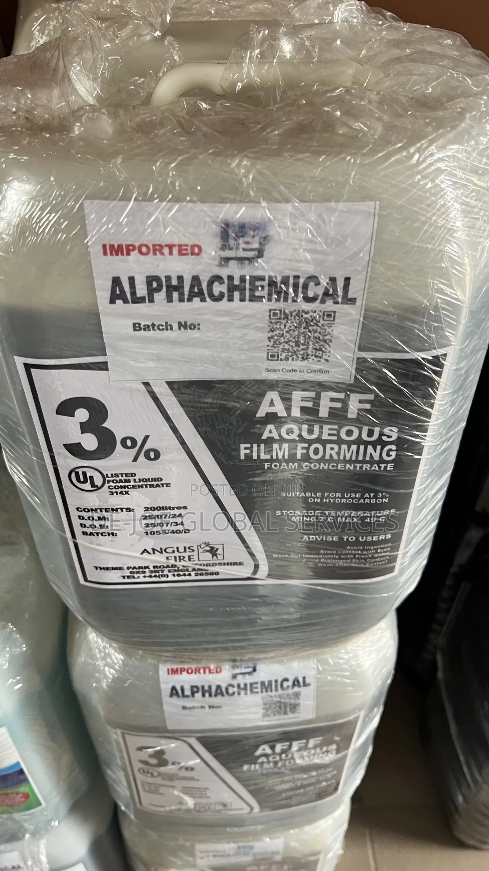 Angus Fire Afff 3% Foam Concentrate 200l (White Container)