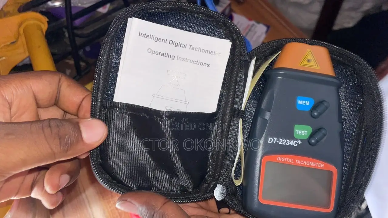 Digital Tachometer RPM Meter – Handheld Speed Measuring Instrument