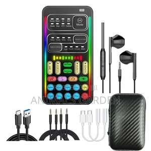 I9 Live Sound Card Voice Changer for Gaming, Streaming Karaoke
