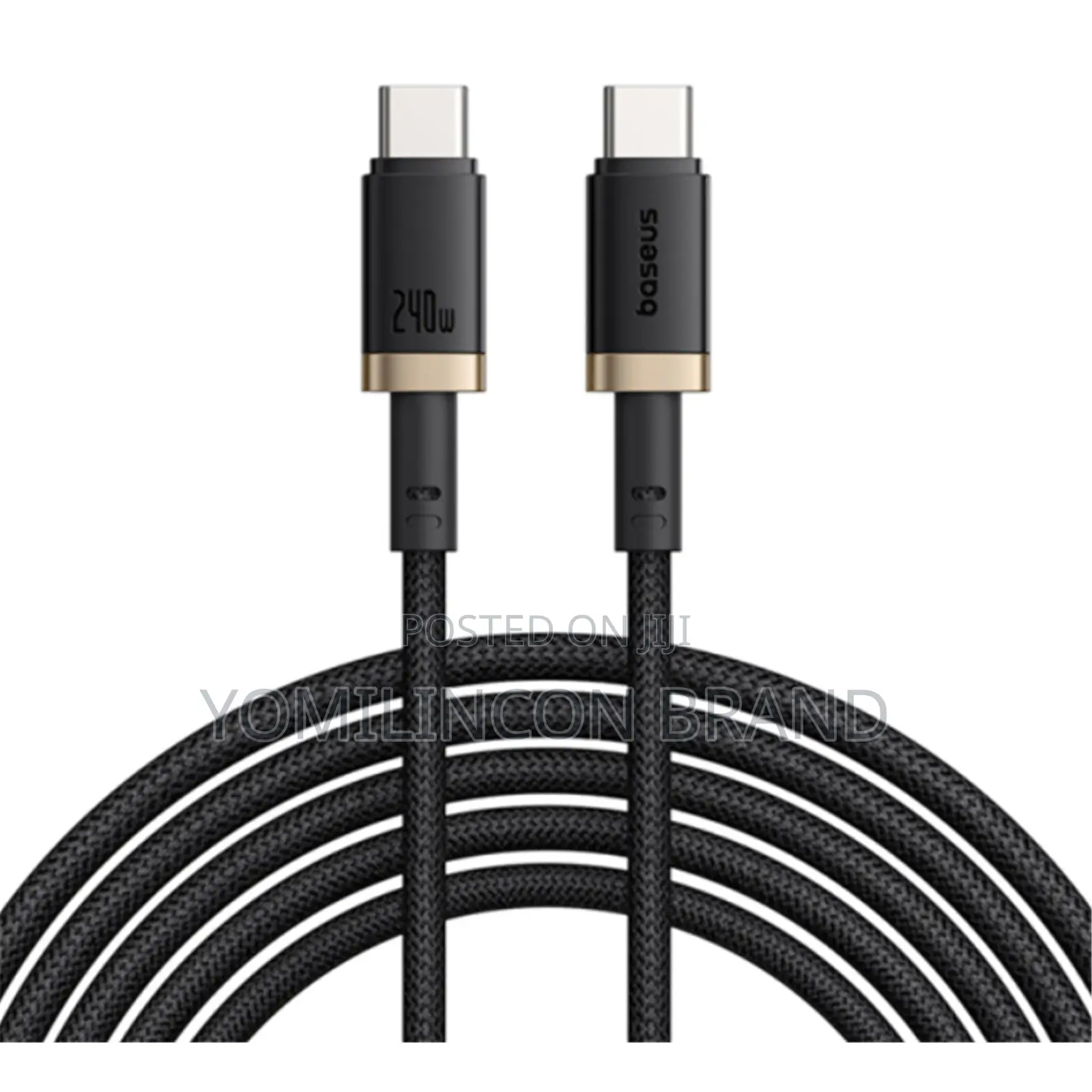 Baseus Dura 60w Usb to Type-C Cable 1m - Gold+Black
