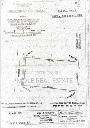 1961sqm Joint Venture (Jv ) Goshen Beach Estate Leki