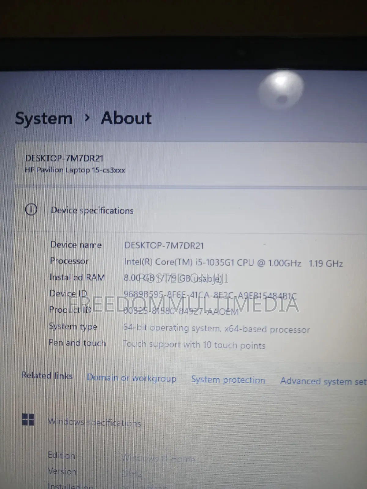 Laptop HP Pavilion 15 8GB Intel Core i5 SSD 256GB