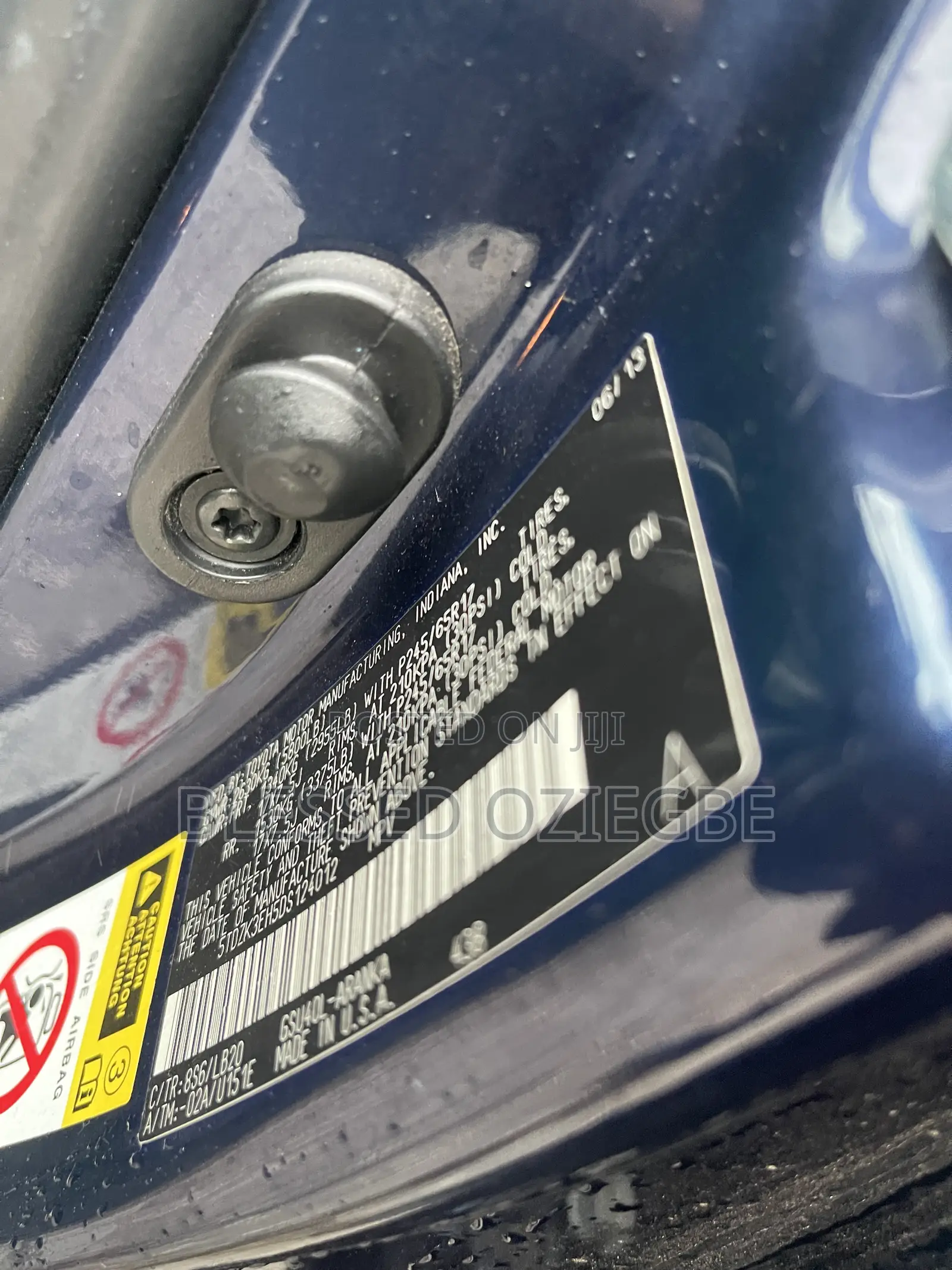 Toyota Highlander 2013 Blue