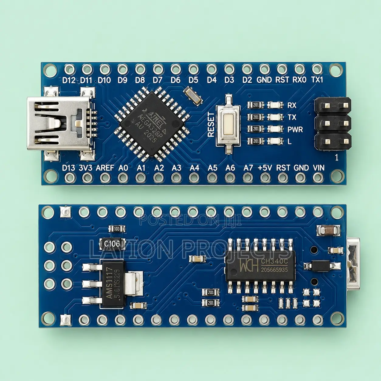 Arduino Nano 3.0 Microcontroller Board (Mini / Type-c / Micro Usb)