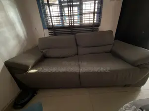 Large Gray 2-Seater Sofa