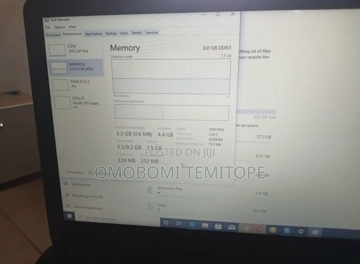 Laptop HP 15 8GB Intel Core i3 HDD 1T