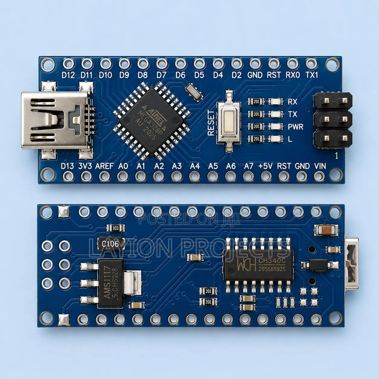Arduino Nano 3.0 Microcontroller Board (Mini / Type-c / Micro Usb)