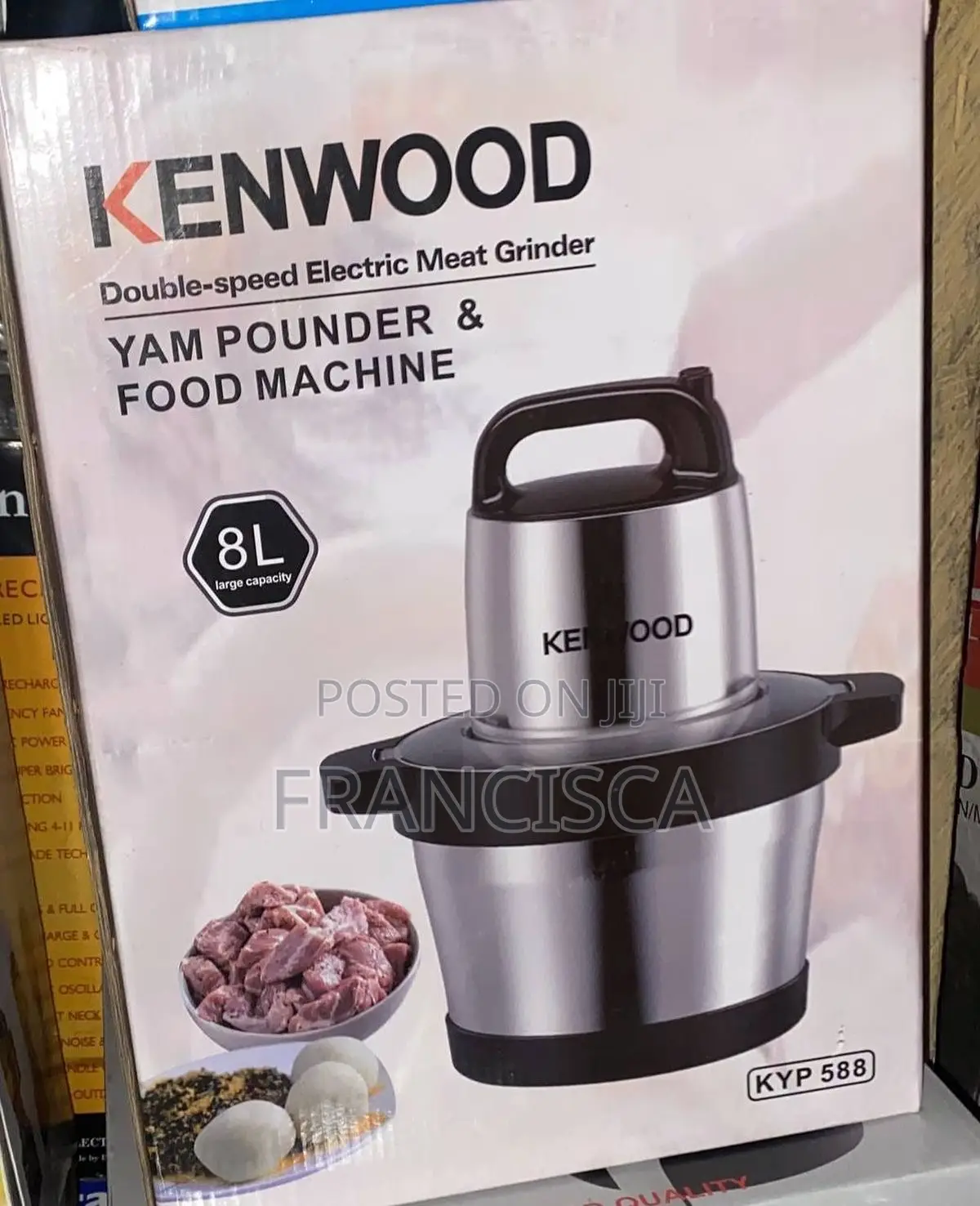 8l Kenwood Food Processor Double Speed Electric Meat Grinder