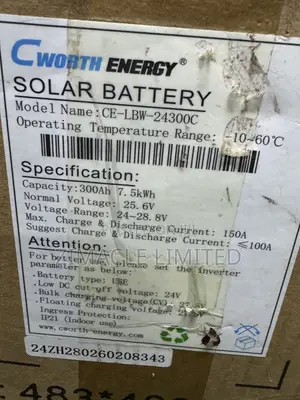 Cworth Energy Lithium Solar Battery
