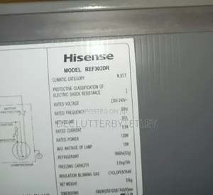 Hisense 302 Litres Double Door Refrigerator