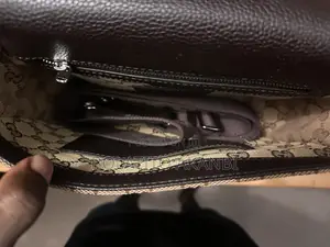 Gg Supreme Double Buckle Flap Messenger Bag