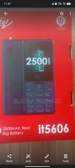 New Itel IT5606 Black