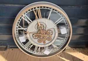61cm Gear Metal Wall Clock