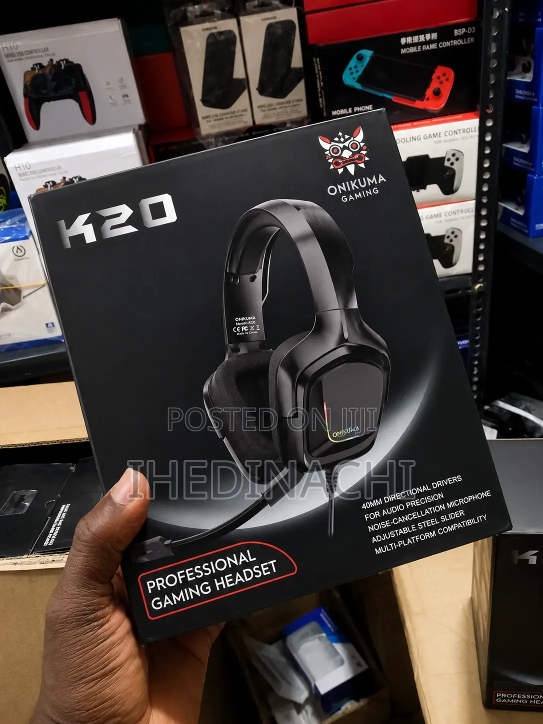 Wired Gaming Headset With Microphone Big Bass
