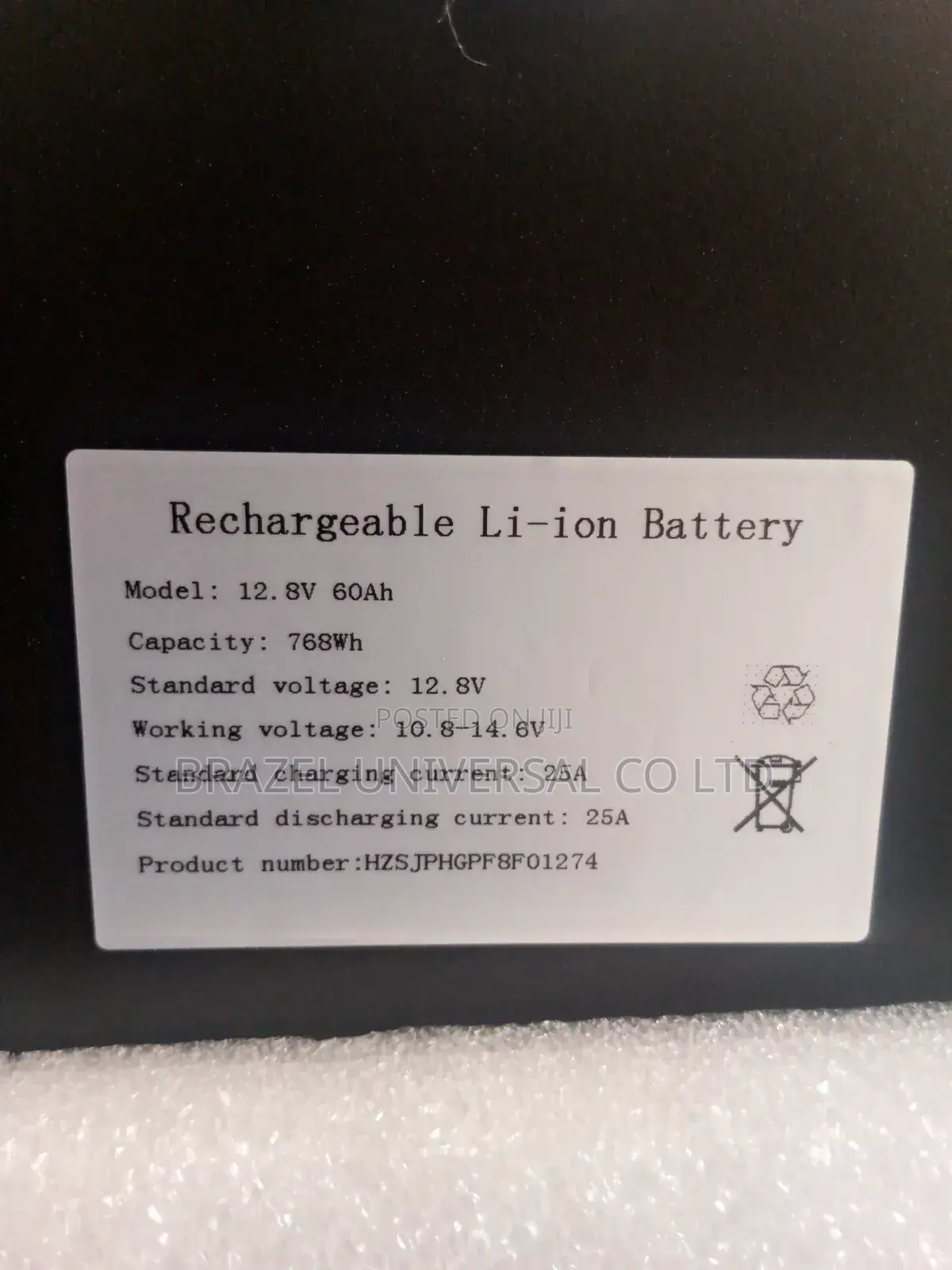 Hz Solar 768kwh Lithium Battery 12v