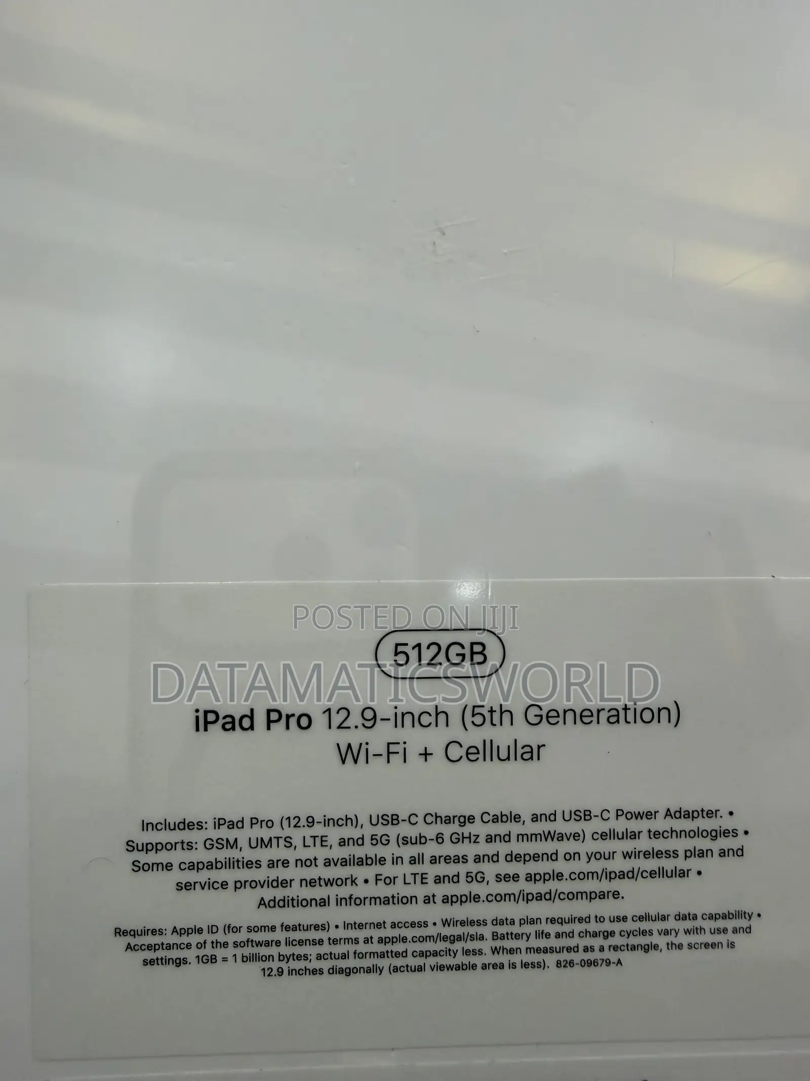 New Apple iPad Pro 12.9 (2021) 512 GB Gray