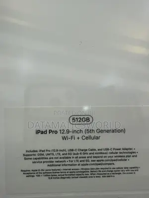 New Apple iPad Pro 12.9 (2021) 512 GB Gray