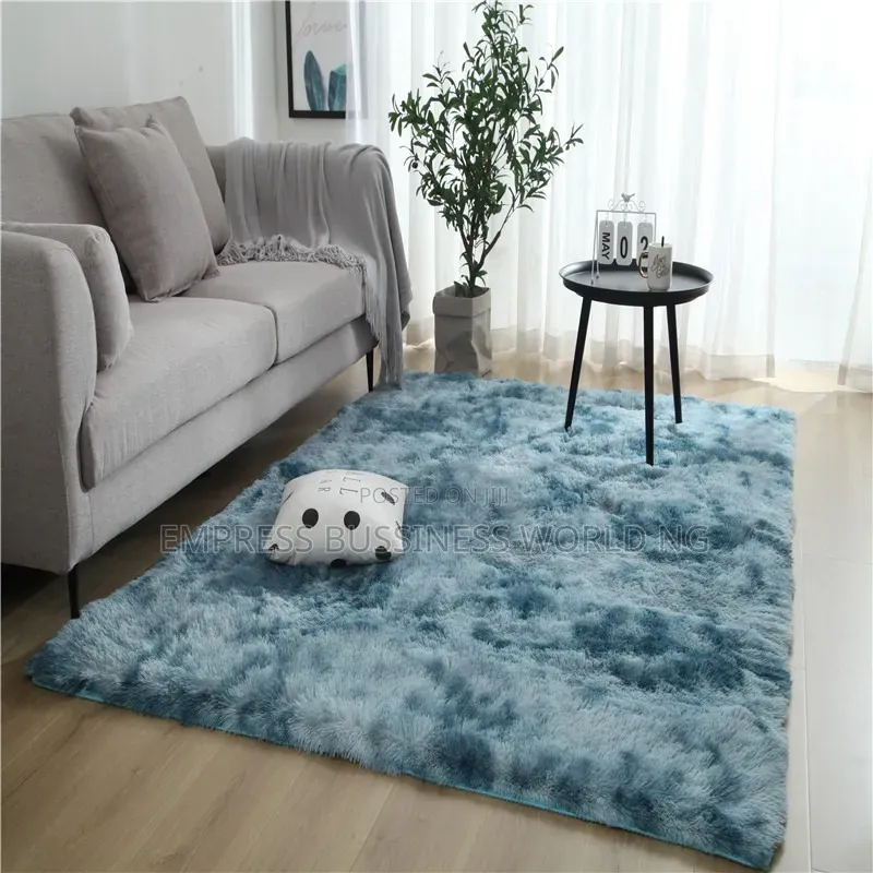 Fluffy Washable Side Rug--4ft X 5ft With Foot Mat