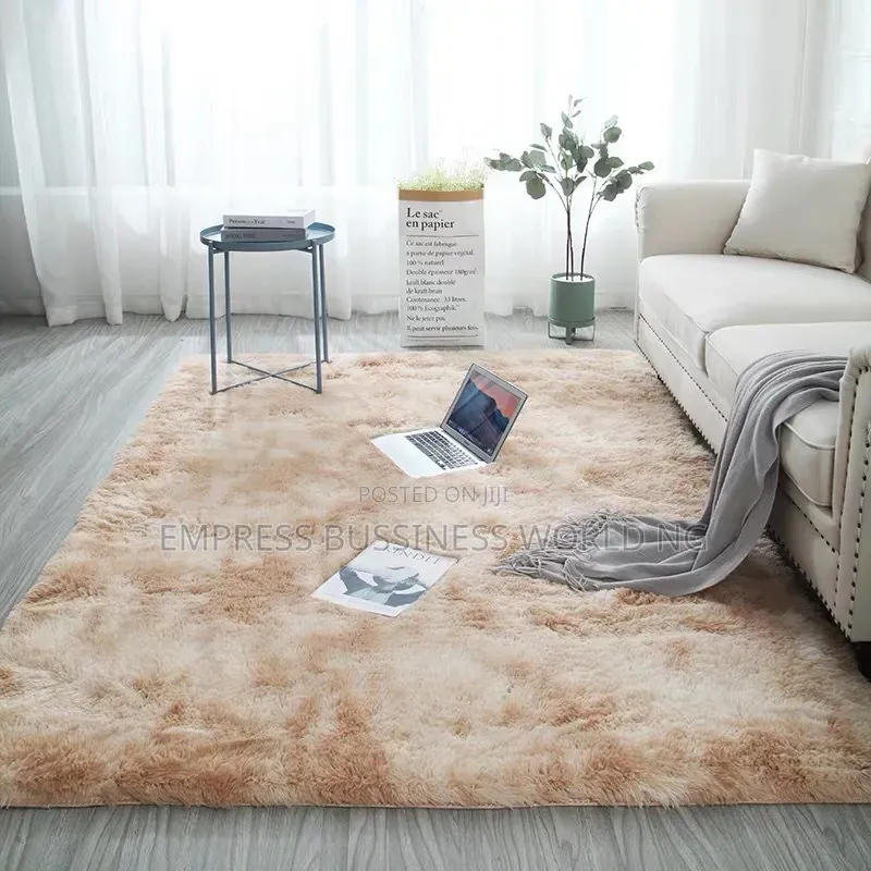 Fluffy Washable Side Rug--4ft X 5ft With Foot Mat