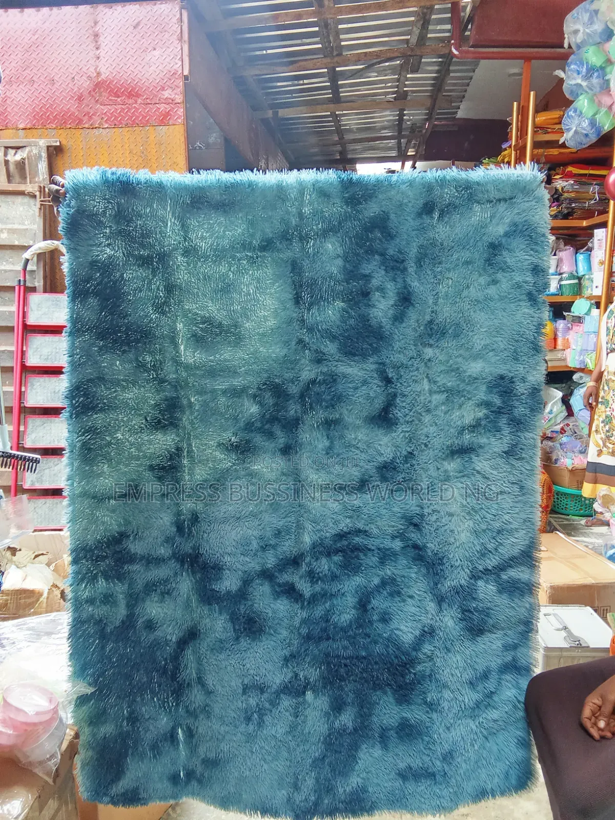 Fluffy Washable Side Rug--4ft X 5ft With Foot Mat