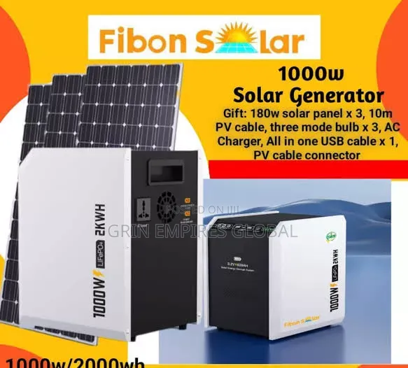 Fibson Solar 1000w/2kwh Solar Generator